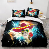 Halloween Horror Skeleton Skull Bedding Sets Duvet Covers Bed Sheets - EBuycos