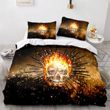 Halloween Horror Skeleton Skull Bedding Sets Duvet Covers Bed Sheets - EBuycos