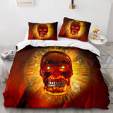 Halloween Horror Skeleton Skull Bedding Sets Duvet Covers Bed Sheets - EBuycos