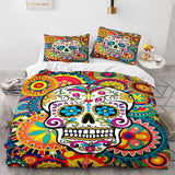 Halloween Horror Skeleton Skull Bedding Sets Duvet Covers Bed Sheets - EBuycos