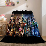 Halloween Horror Theme Flannel Fleece Throw Cosplay Blanket Sets - EBuycos