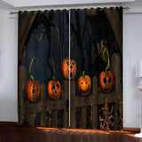 Halloween Pattern Curtains Blackout Window Drapes