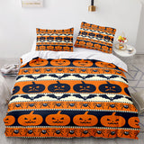 Halloween Pumpkin Cosplay Bedding Set Duvet Cover Comforter Bed Sheets - EBuycos