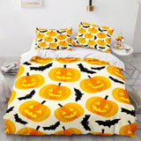 Halloween Pumpkin Cosplay Bedding Set Duvet Cover Comforter Bed Sheets - EBuycos