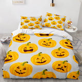 Halloween Pumpkin Cosplay Bedding Set Duvet Cover Comforter Bed Sheets - EBuycos