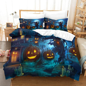 Hallowmas Pattern Bedding Set Quilt Cover Without Filler