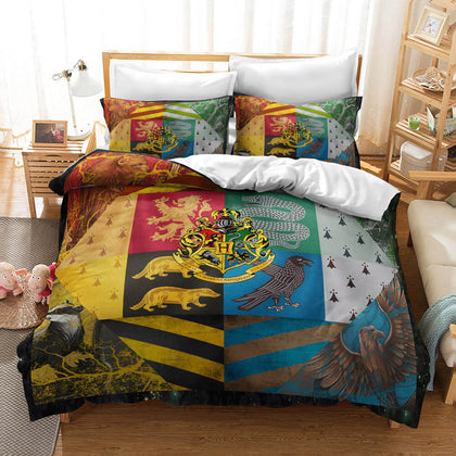 Harry Potter College Pattern Bedding Set Quilt Cover Without Filler