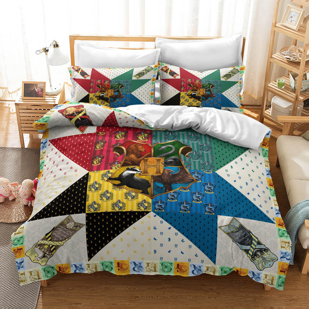 Harry Potter College Pattern Bedding Set Quilt Cover Without Filler