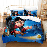 Harry Potter Cosplay Bedding Set Duvet Cover Comforter Bed Sheets - EBuycos