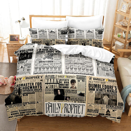 Harry Potter Cosplay Bedding Set Duvet Cover Comforter Bed Sheets - EBuycos