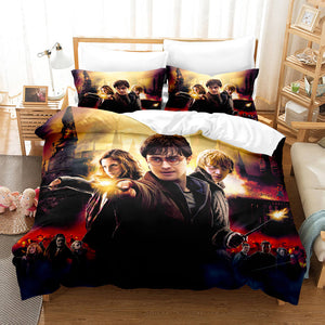 Harry Potter Cosplay Bedding Set Duvet Cover Comforter Bed Sheets - EBuycos