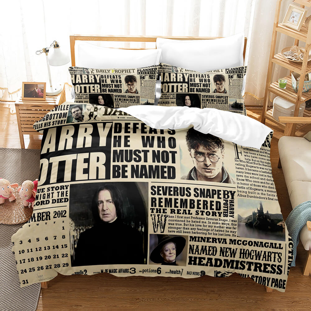 Harry Potter Cosplay Bedding Set Duvet Cover Comforter Bed Sheets - EBuycos