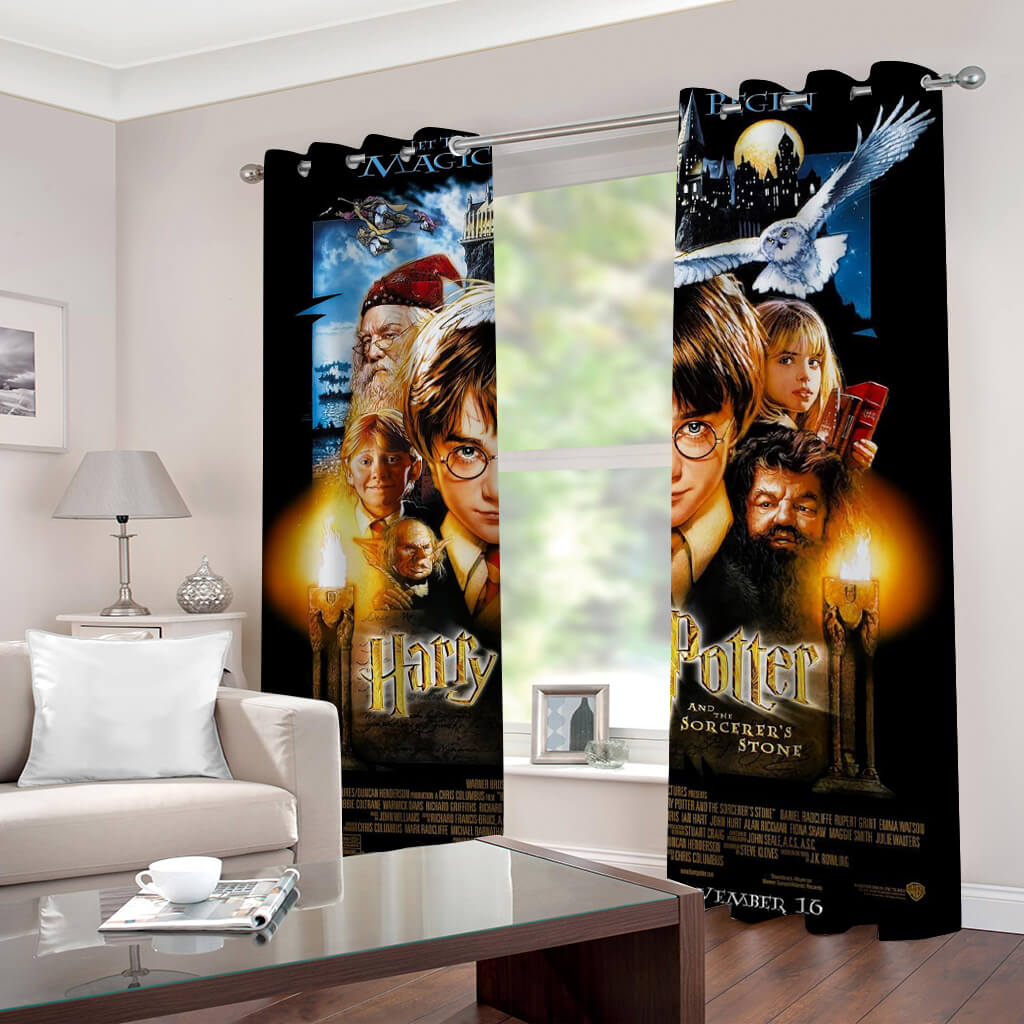 Harry Potter Curtains Blackout Window Drapes for Room Decoration