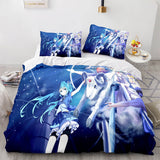 Hatsune Miku Cosplay Bedding Set Duvet Cover Comforter Bed Sheets - EBuycos