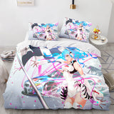 Hatsune Miku Cosplay Bedding Set Duvet Cover Comforter Bed Sheets - EBuycos