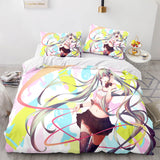 Hatsune Miku Cosplay Bedding Set Duvet Cover Comforter Bed Sheets - EBuycos