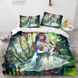 Hatsune Miku Cosplay Bedding Set Duvet Cover Comforter Bed Sheets - EBuycos