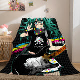 Hatsune Miku Cosplay Flannel Blanket Throw Comforter Bedding Sets - EBuycos