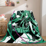 Hatsune Miku Cosplay Flannel Blanket Throw Comforter Bedding Sets - EBuycos