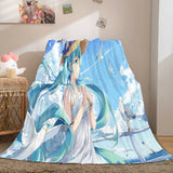 Hatsune Miku Cosplay Flannel Blanket Throw Soft Comforter Sets - EBuycos