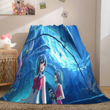 Hatsune Miku Cosplay Flannel Blanket Throw Soft Comforter Sets - EBuycos
