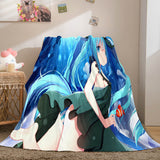 Hatsune Miku Cosplay Flannel Blanket Throw Soft Comforter Sets - EBuycos