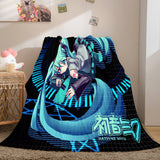 Hatsune Miku Cosplay Flannel Blanket Throw Soft Comforter Sets - EBuycos