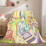 Hatsune Miku Cosplay Flannel Blanket Throw Soft Plush Bedding Sets - EBuycos