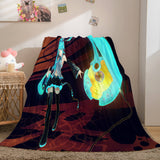 Hatsune Miku Cosplay Flannel Blanket Throw Soft Plush Bedding Sets - EBuycos