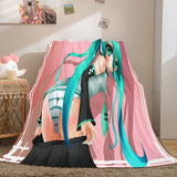 Hatsune Miku Cosplay Flannel Blanket Throw Soft Plush Bedding Sets - EBuycos