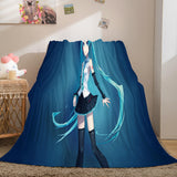 Hatsune Miku Cosplay Flannel Blanket Throw Soft Plush Bedding Sets - EBuycos