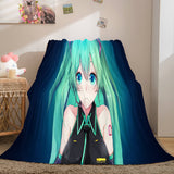 Hatsune Miku Cosplay Flannel Blanket Throw Soft Plush Bedding Sets - EBuycos