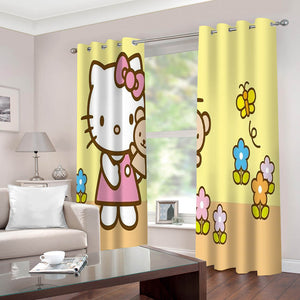Hello Kitty 2022 Curtains Blackout Window Drapes for Room Decoration