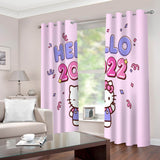 Hello Kitty 2022 Curtains Blackout Window Drapes for Room Decoration