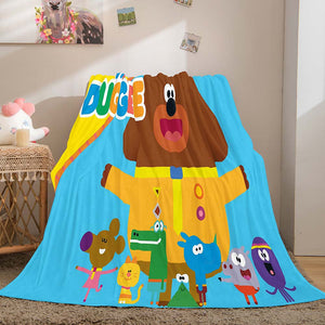 Hey Duggee Blanket Pattern Flannel Throw Room Decoration