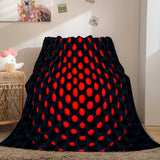Honeycomb Shape Flannel Fleece Throw Blanket Comforter Bedding Sets - EBuycos