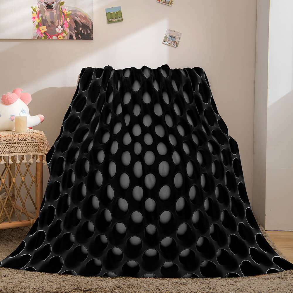 Honeycomb Shape Flannel Fleece Throw Blanket Comforter Bedding Sets - EBuycos