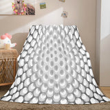 Honeycomb Shape Flannel Fleece Throw Blanket Comforter Bedding Sets - EBuycos