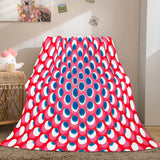 Honeycomb Shape Flannel Fleece Throw Blanket Comforter Bedding Sets - EBuycos