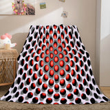 Honeycomb Shape Flannel Fleece Throw Blanket Comforter Bedding Sets - EBuycos