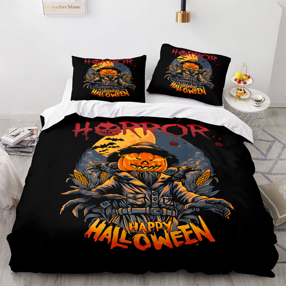 Horror Halloween Decor Bedding Sets Duvet Covers Comforter Bed Sheets - EBuycos