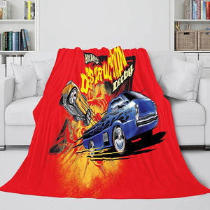 Hot Wheels Blanket Flannel Fleece Blanket - EBuycos