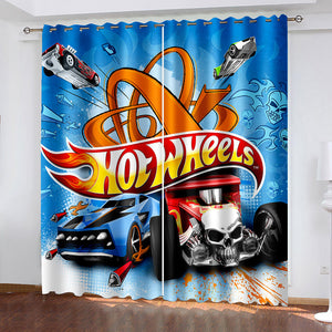 Hot Wheels Curtains Blackout Window Drapes