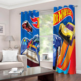 Hot Wheels Curtains Cosplay Blackout Window Drapes for Room Decoration