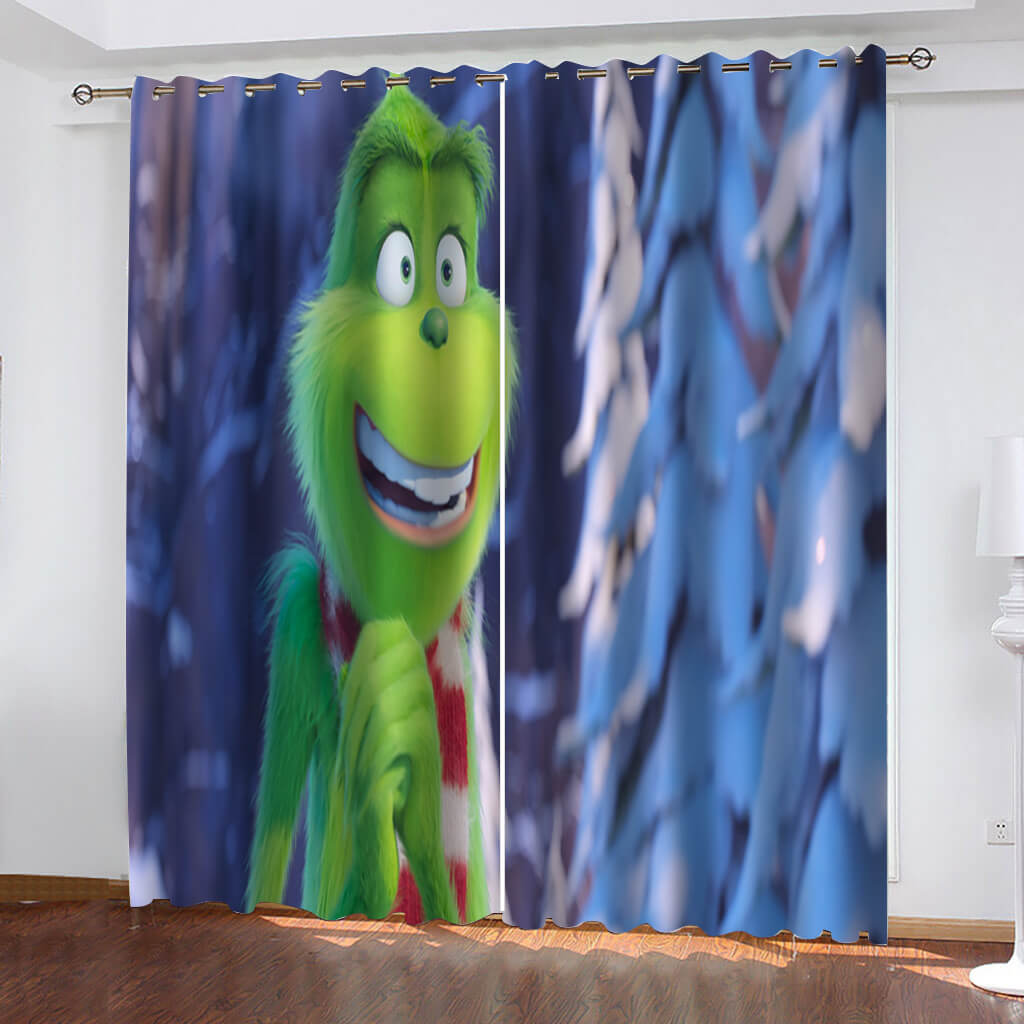 How The Grinch Stole Christmas Curtains Blackout Window Treatments Drapes