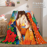 I LOVE You Bed Blanket Soft Flannel Blanket Comforter Bedding Sets - EBuycos