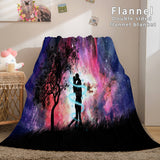 I LOVE You Bed Blanket Soft Flannel Blanket Comforter Bedding Sets - EBuycos