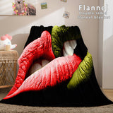 I LOVE You Bed Blanket Soft Flannel Blanket Comforter Bedding Sets - EBuycos