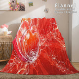 I LOVE You Bed Blanket Soft Flannel Blanket Comforter Bedding Sets - EBuycos