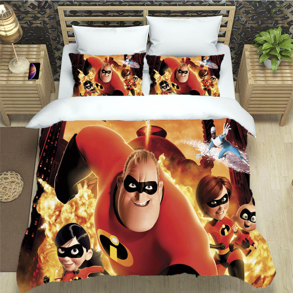 Incredibles Bedding Set Pattern Quilt Cover Without Filler